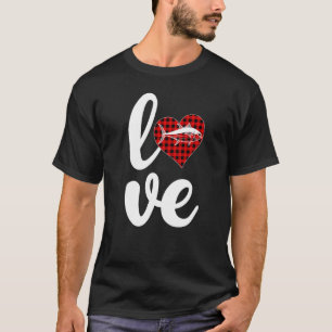 Camiseta Atum Xadrez Búfalo Amar Namorados do Atum Dia
