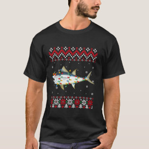 Camiseta Atuns-azuis Santa Hat Mulheres Crianças Cristos