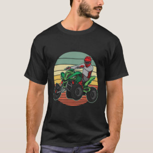 Camiseta Atv 4 Rodas, Com Traço Quádruplo, Todos Os Terreno