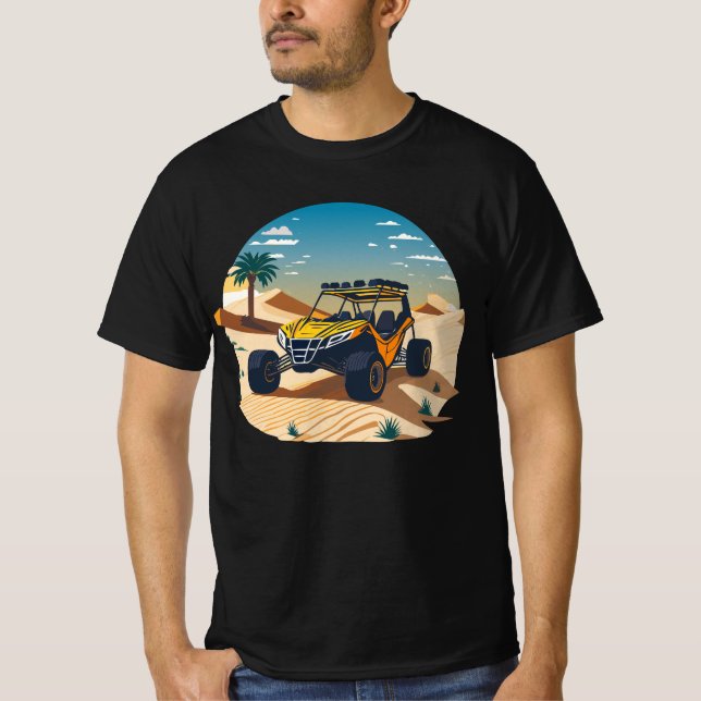 Camiseta ATV Buggy Cruzando o Deserto (Frente)