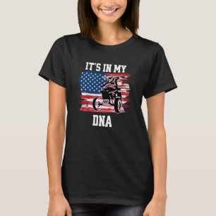 Camiseta ATV Está no meu DNA Quadriciclo Quadriciclo Americ