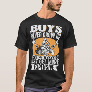 Camiseta ATV Quad Biker Quatro Rodas Vintage Boys Nunca Gro