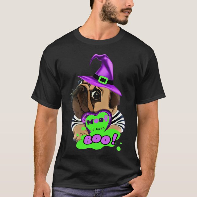 Camiseta Au Au Quero Dizer BOO (Frente)