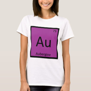 Camiseta Au - Berinjela Química Tabela Periódica