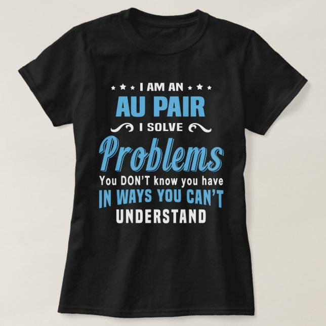 Camiseta Au Pair (Frente do Design)