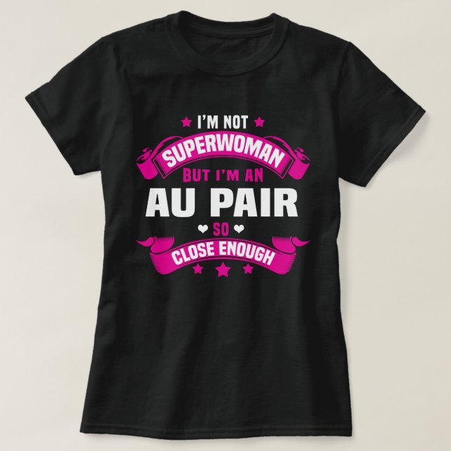 Camiseta Au Pair (Frente do Design)