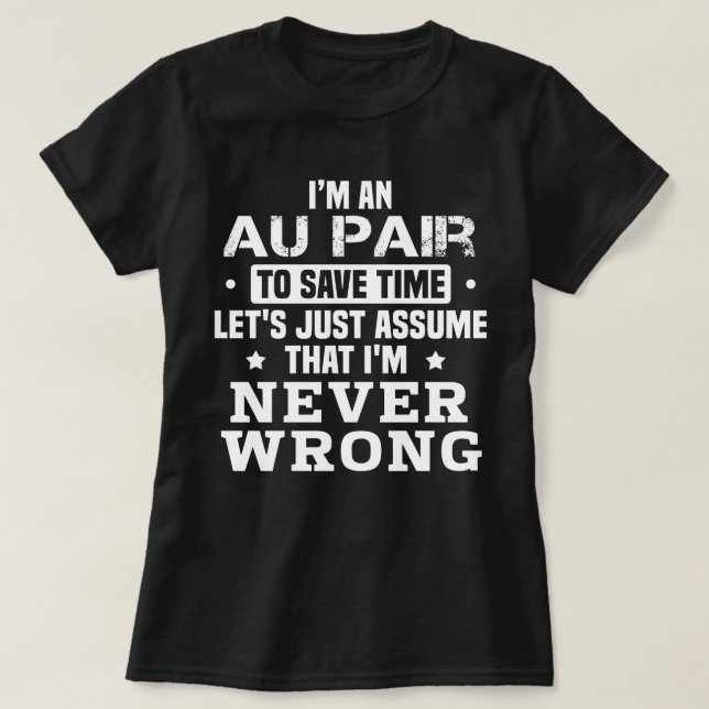 Camiseta Au Pair (Frente do Design)