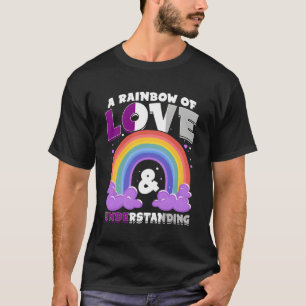 Camiseta Aual Um Arco-Íris Do Amor Entendendo