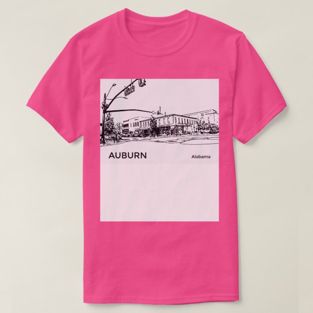 Camiseta Auburn Alabama TShirt (Frente do Design)