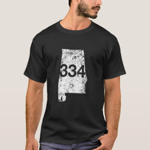 Camiseta Auburn Dothan Selma Area Code 334 Shirt, Alabama G