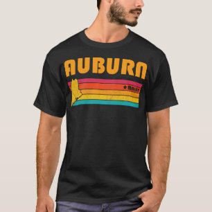 Camiseta Auburn Maine Vintage aflita Souvenir