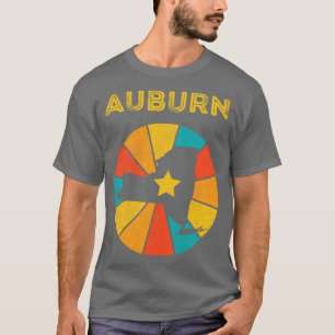 Camiseta Auburn New York Vintage angustiou Souvenir 1