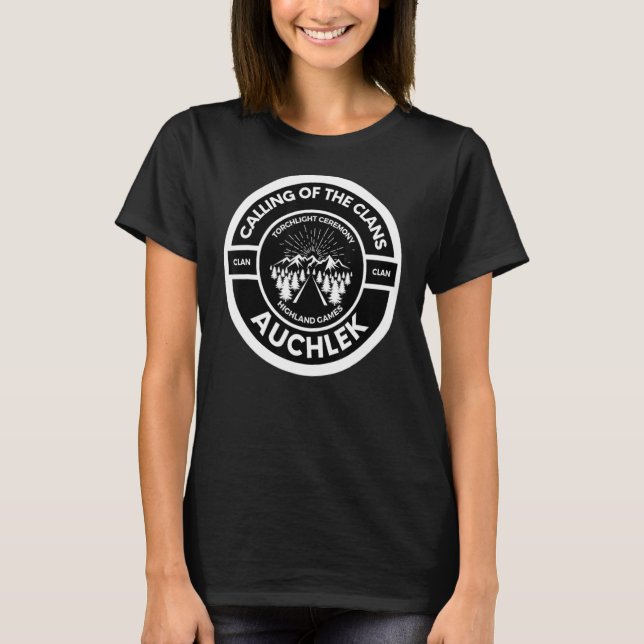 Camiseta Auchlek Scottish Torch Light Ceremony Highland Gam (Frente)