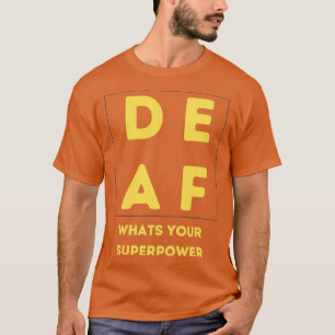 Camiseta Audição: Cultura deficiente de surdos Vintage Desi