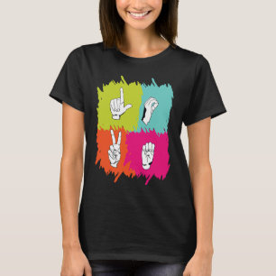 Camiseta Audição Orgulho surdo SLA linguagem gestual Gest