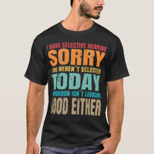Camiseta Audição Seletiva Citação Engraçada e Sarcástica