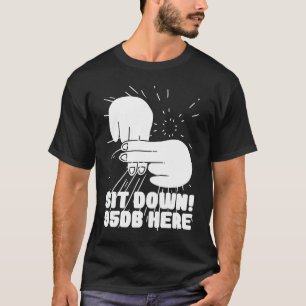Camiseta Audição surdo Orgulho Sinal de mão ASL