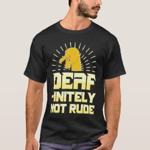 Camiseta Audição surdo Orgulho surdo SLA linguagem gestual