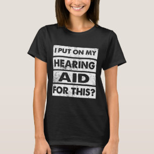 Camiseta Audição Vintage Impareceu Sensibilização dos surdo