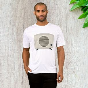 Camiseta Áudio de Médio de Rádio Retroativo do Século de Rá