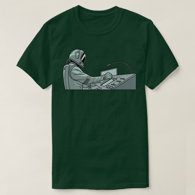 Camiseta Audio Engineer  Music Astronaut Studio Guy Sound E (Frente do Design)
