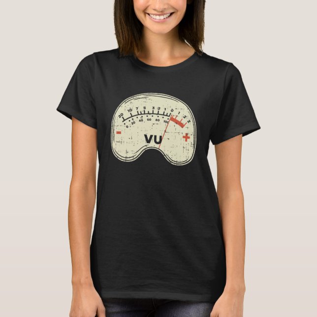 Camiseta Audio Engineer Vu Meter for Audio Technician Sound (Frente)