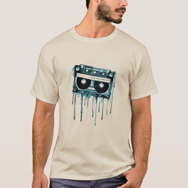 Camiseta Audiocassete de Vintage (Frente)