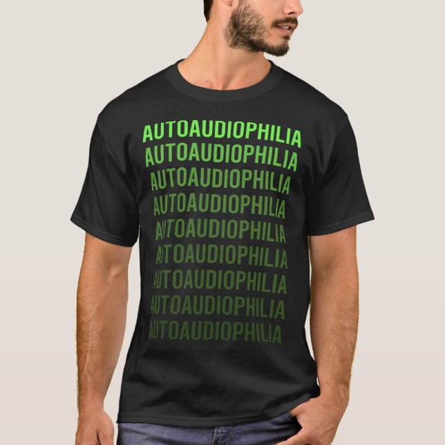 Camiseta Audiofilia Automática de Gradação Verde (Frente)