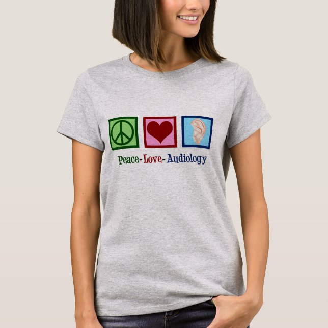 Camiseta Audiologia do Amor pela Paz (Frente)