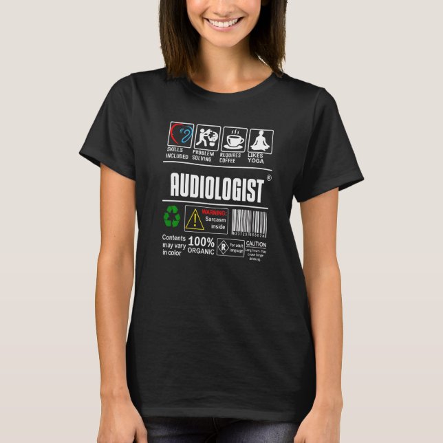 Camiseta Audiologista Doutor Identifica Competências com Et (Frente)