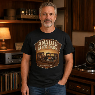 Camiseta Audiophile Analog After Dark