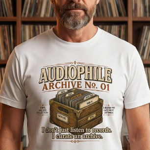 Camiseta Audiophile Archive No. 01 Vinyl