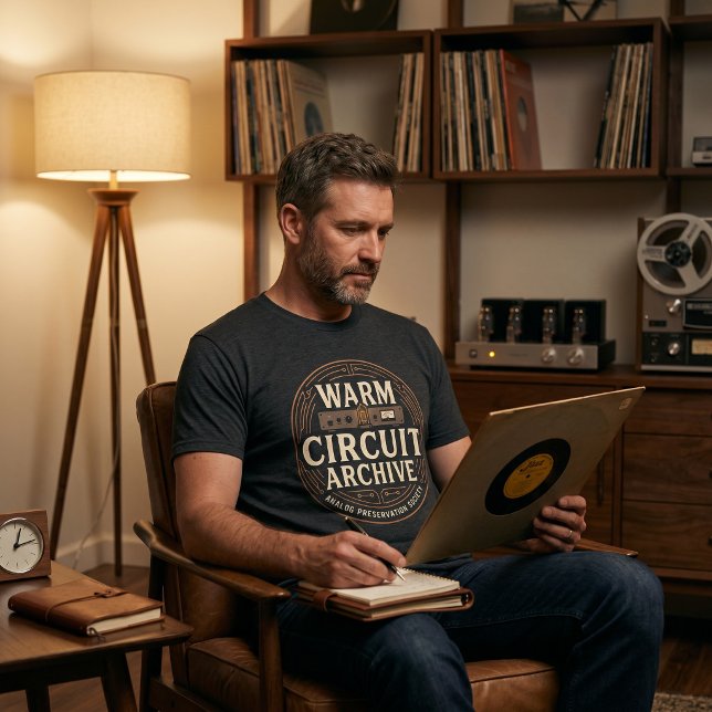 Camiseta Audiophile Warm Circuit Archive (Criador carregado)