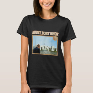 Camiseta Audit Fort Knox Kentucky Dourada Bullion Funny