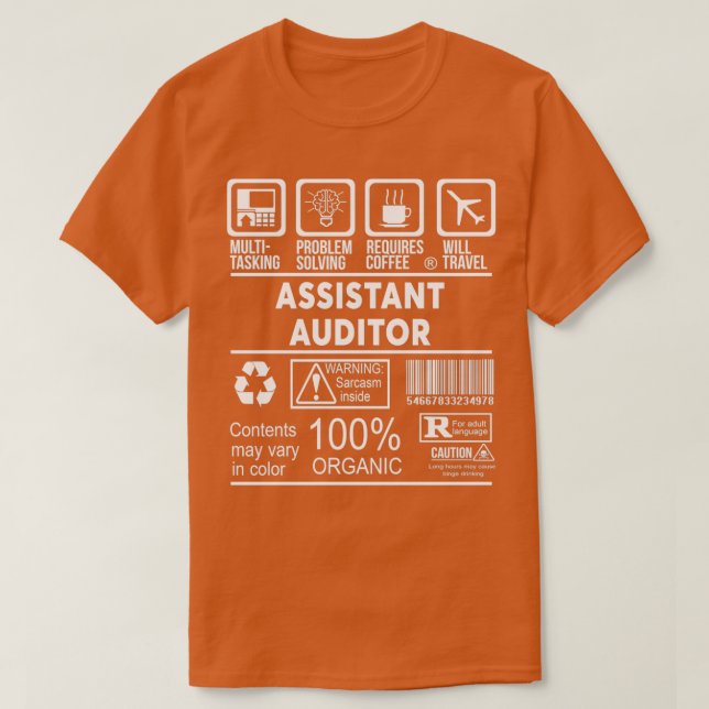 CAMISETA AUDITOR ASSISTENTE NICE DESIGN 2017 (Frente do Design)