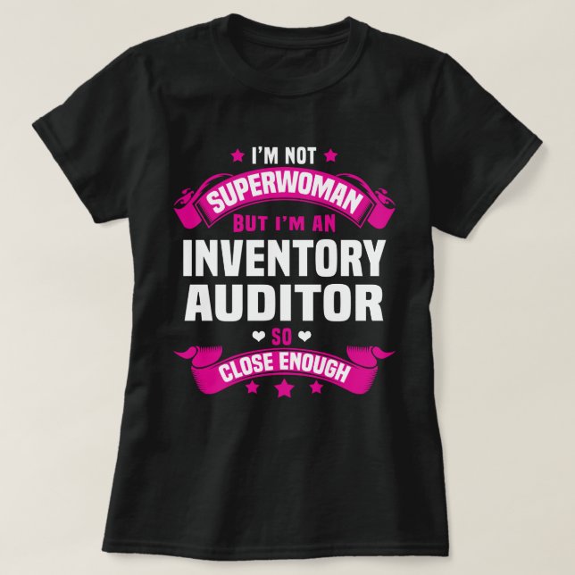 Camiseta Auditor de inventário (Frente do Design)
