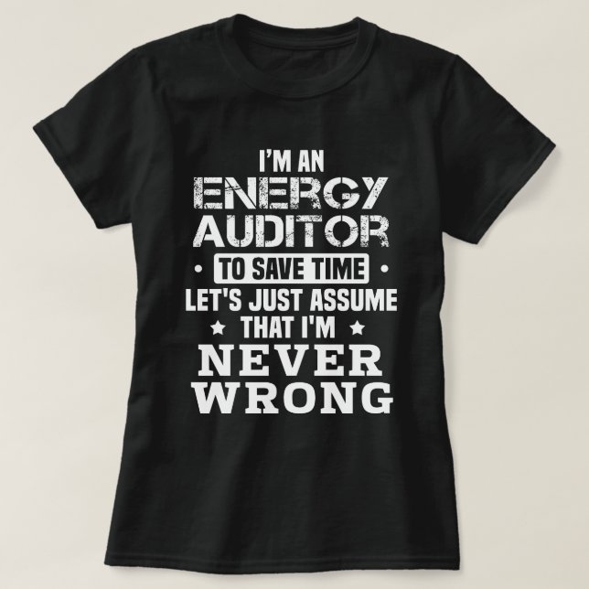 Camiseta Auditor energético (Frente do Design)