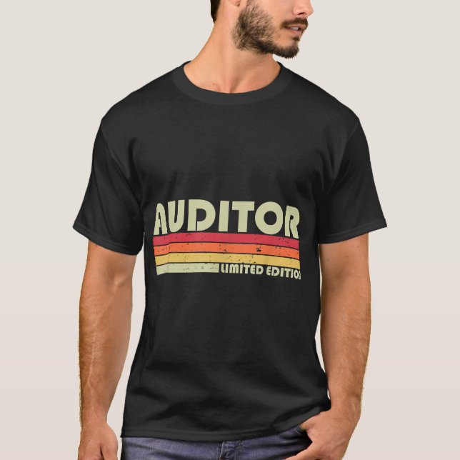 Camiseta AUDITOR Funny Job Profissão de Título Profissional (Frente)