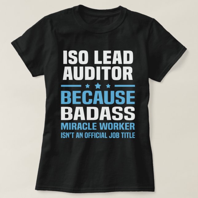 Camiseta Auditor líder ISO (Frente do Design)