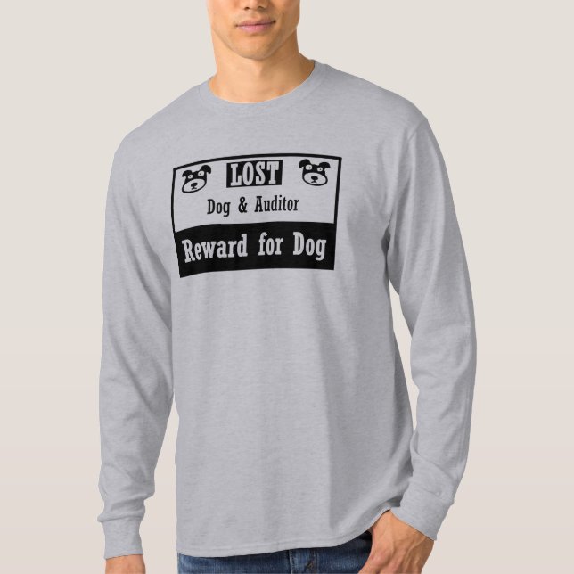 Camiseta Auditor perdido do cão (Frente)