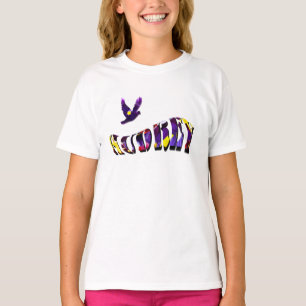 Camiseta Audrey, Chamam As Meninas De Texto Feito Com Pante