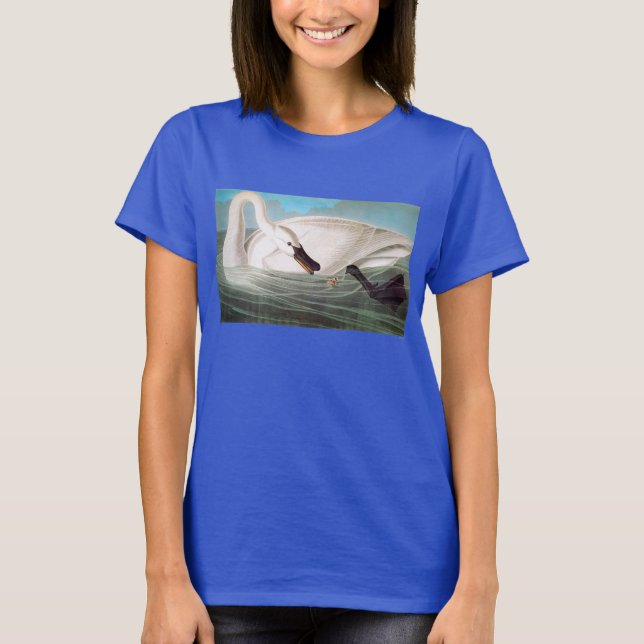 Camiseta Audubon: Cisne de trompetista (Frente)