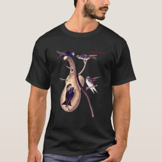 Camiseta Audubon Purple Min North American Birds Education
