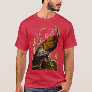 Camiseta Audubon Wild Turkey North American Birds Education