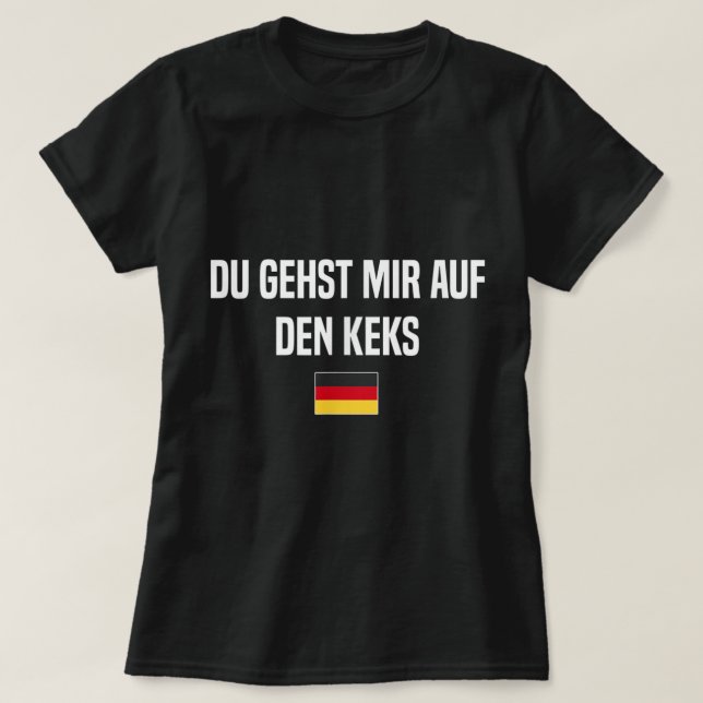 Camiseta Auf den Keks Gehen Alemão (Frente do Design)