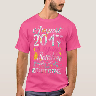 Camiseta August Girl 2017 5 Aniversário 5 Anos Incrível Des