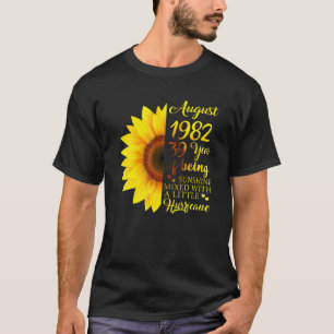 Camiseta August Girls 1982 Birthday Gift 39 Anos