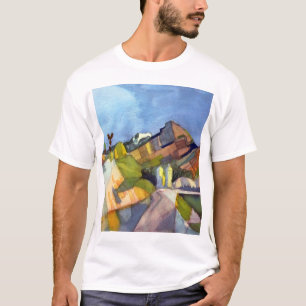 Camiseta August Macke - paisagem rochosa