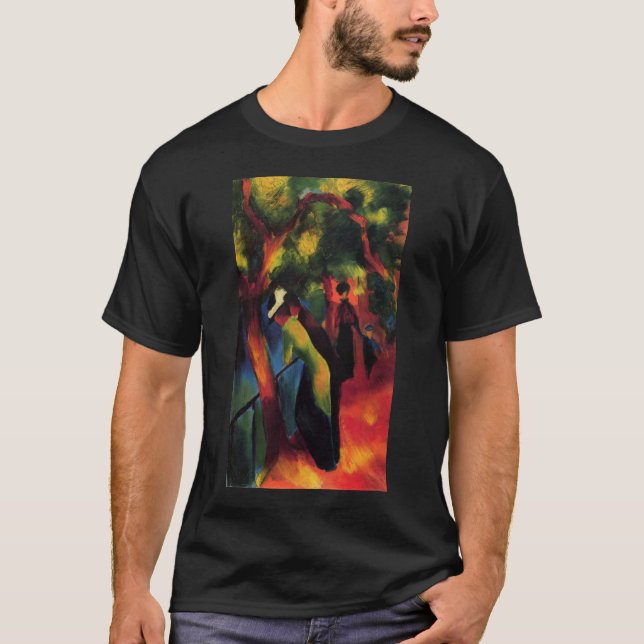 Camiseta August Macke - Sonniger Weg - 1913 - óleo (Frente)