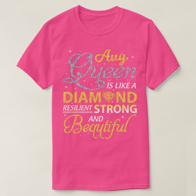Camiseta August Resilivem Forte E Bonito Parabéns (Frente do Design)